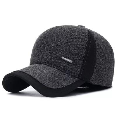 Winter New Ear Protector Cotton Hat Men's Cold and Warm Baseball Cap Dad Old Man Thickened Cap