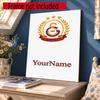 Galatasaray Customize Your Name Diamond Painting Round Diamond Diy Frameless Holiday Artwork Suitable For Home Office Wall Decoration