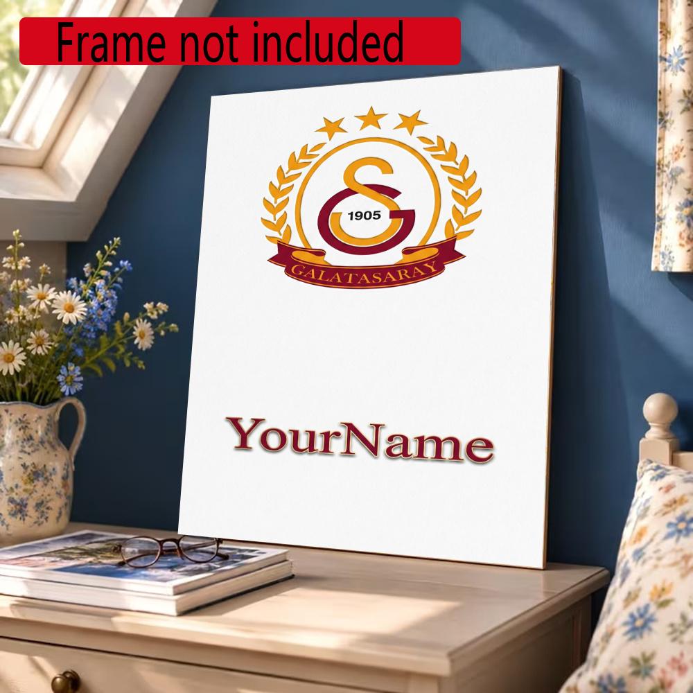 Galatasaray Customize Your Name Diamond Painting Round Diamond Diy Frameless Holiday Artwork Suitable For Home Office Wall Decoration