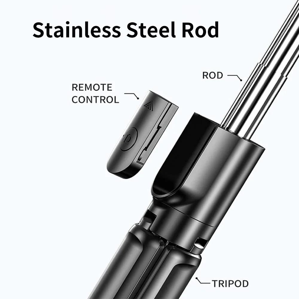 Ασύρματο τρίποδο Selfie Stick με ελαφρύ επεκτάσιμο τρίποδο τηλεχειριστηρίου Bluetooth για κινητό τηλέφωνο iPhone Tiktok Live Streaming