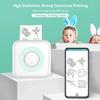Bluetooth Connect 200dpi Tintenloser Aufkleberdrucker Fotoetiketten-Memo Tragbarer Handdrucker Mini-Mini-Mobildrucker