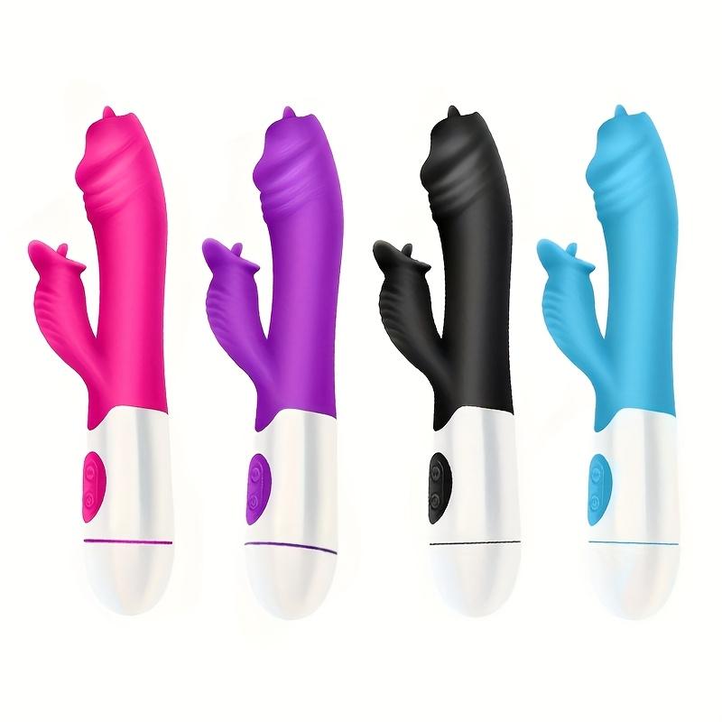 30 Speed Modes G-Spot Dual Vibration Tongue Licking Vibrator USB Rechargeable Female Masturbator Adult Sex Toy