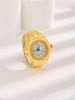 Mini Vintage Anello Orologio Rotondo Creativo Quarzo Orologi Moda Coppia Orologi Accessori