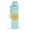 1PC Welcome The Sun Retro Sun Art 750ml Color Plastic Sports Water Bottle Leakproof Flip Straw Lid Suitable for Sports Office Home Use