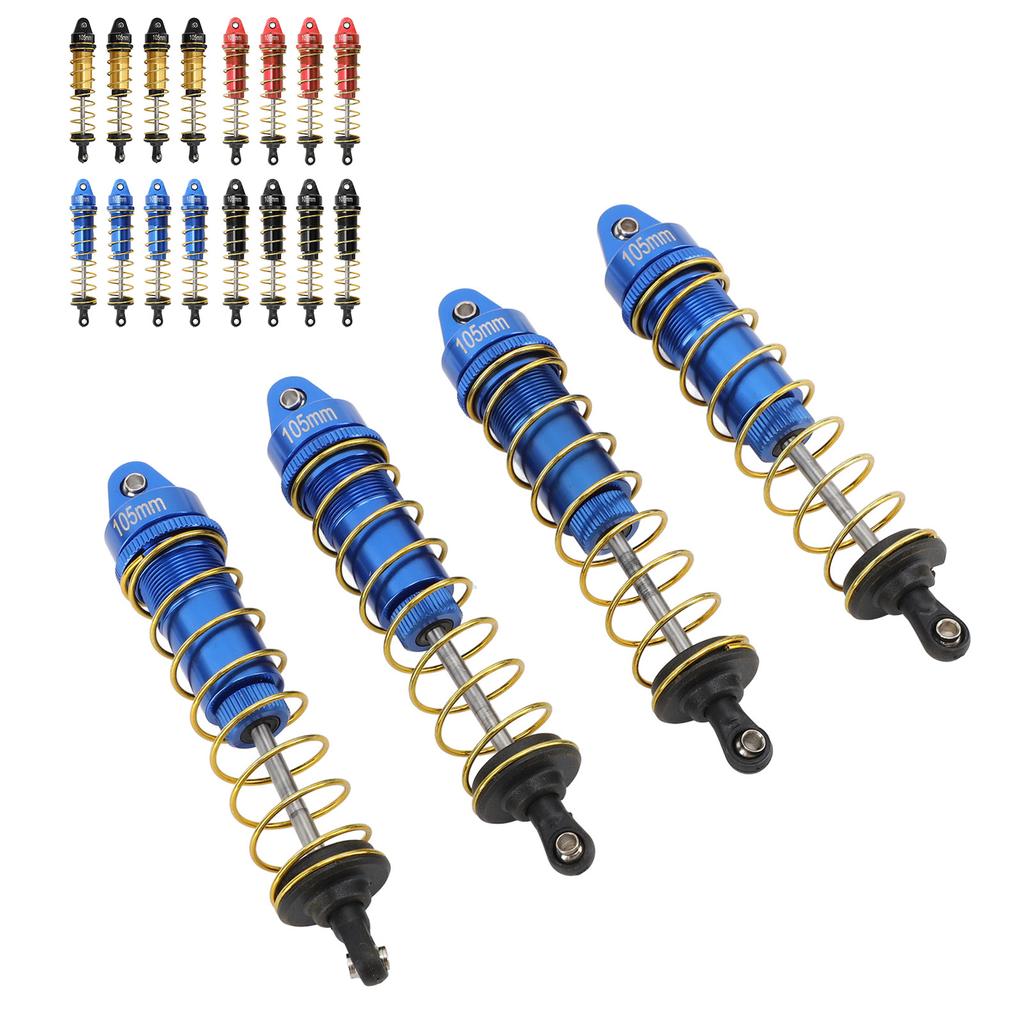 4Pcs RC Shock Absorber for SCX10 Replacement Front Rear RC Shock Absorber Spring Damper for 1/10 RC