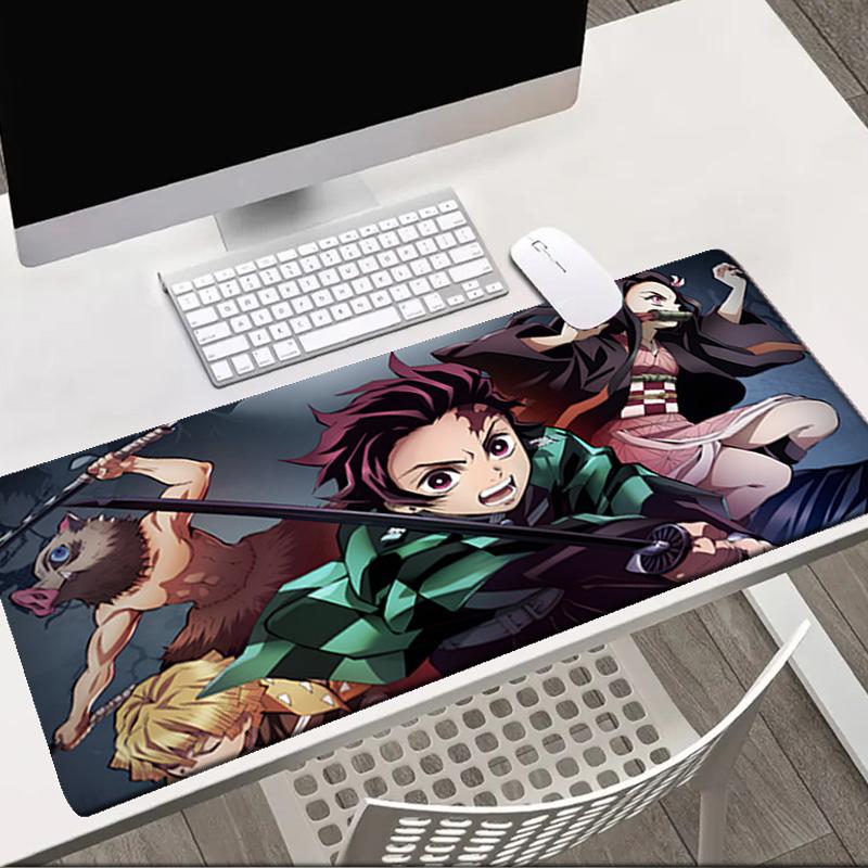 Demon Anime Group   Mouse Pad Office Desk Mat, Gaming Mouse Pad Mousepad, Keyboard pad,Heavy-Duty Non-Slip Rubber Backing, Gift