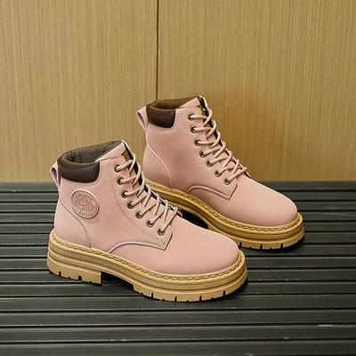 Φθινοπωρινή Μόδα 2022 Γυναικείες Μποτάκια Μέχρι τον Αστράγαλο Πλατφόρμα Μποτάκια Μάρτιν Γυναικεία Άνετα Δέσιμο με Κορδόνια Στρογγυλή Μύτη Κοντά Μποτάκια