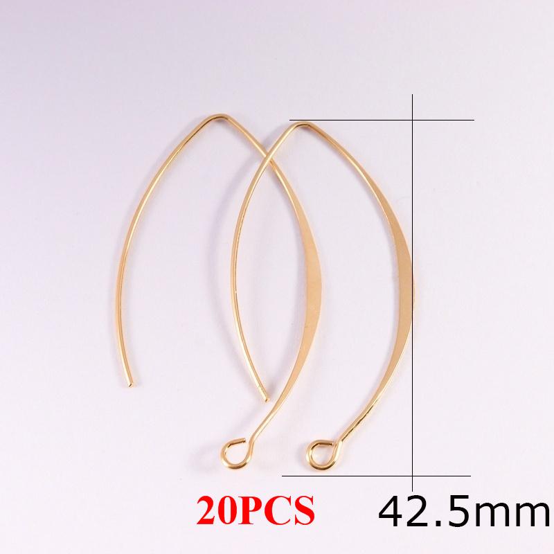 10-20pcs V-shaped Earring French Earring Hooks Findings Ear Wire Settings Base Settings For Jewelry Making Earrings Accessories