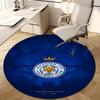 Personalized Leicester City FC Round Chair Office Rug - Perfect for Mat, Office Chair & More - Ideal Gift for Birthdays and Holidays