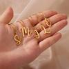 Stainless Steel Necklace for Women Initial Letter Name Pendant Heart Necklace Choker Wedding Charm Jewelry Prom Accessories