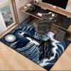 Lighthouse In Stormy Sea Office Rug Chair Mat, Entryway Carpet, Suitable for Front Door, Bedroom, Living Room, Desk, Holiday Gift