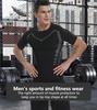 Men's Quick-Dry Outdoor Sports T-Shirt - Elastic, Tight-Fit, Short Sleeve for Running & Training.