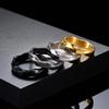 Klassieke Mobius Roestvrijstalen Ringen voor Mannen, Gedraaid Patroon Vingerband Ringen, Eeuwige Liefde Retro Sieraden Bruiloft Verloving