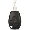 Jingyuqin 3 Buttons Replacement Remote Key Shell  Cover FOB Case for Renault Logan Sandero Clio Fluence Vivaro Master Traff