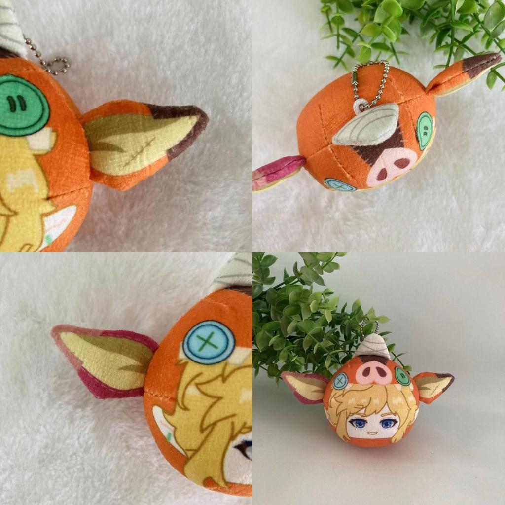 Brinquedo de Pelúcia Link de The Legend of Zelda com Chapéu de Cabeça de Porco Orelhas Macio e Fofo Boneco de Pelúcia 8cm
