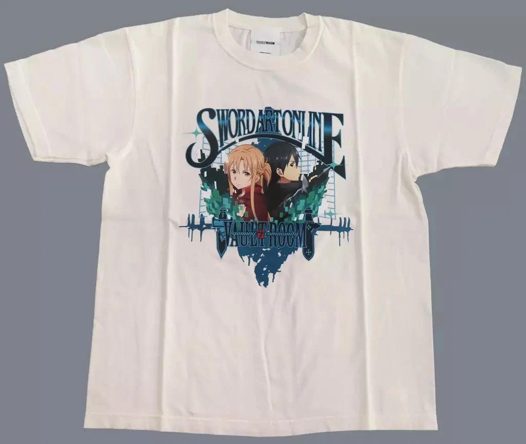 vaultroom sword art online kirito asuna t T-Shirt off white m tee 3XL