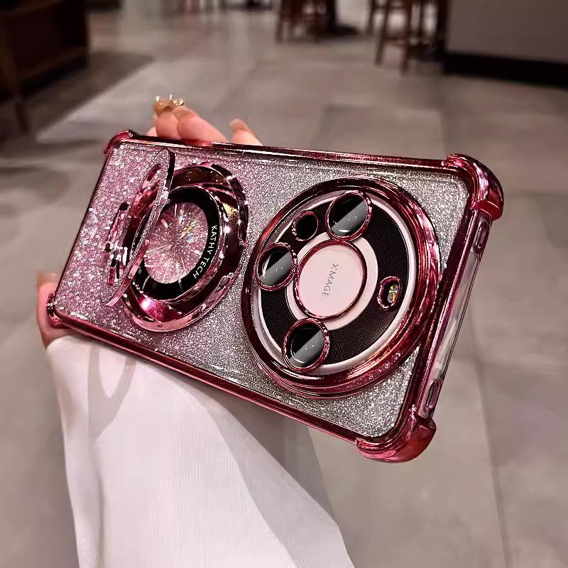 Huawei mate81Pro mobile phone case mate11 lens film mate11 glitter bracket anti-drop protective case
