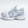 Leather Dad Shoes Women's Summer New Color Matching Thin Mesh Breathable Thick Sole Star Casual Sports Shoes Tide