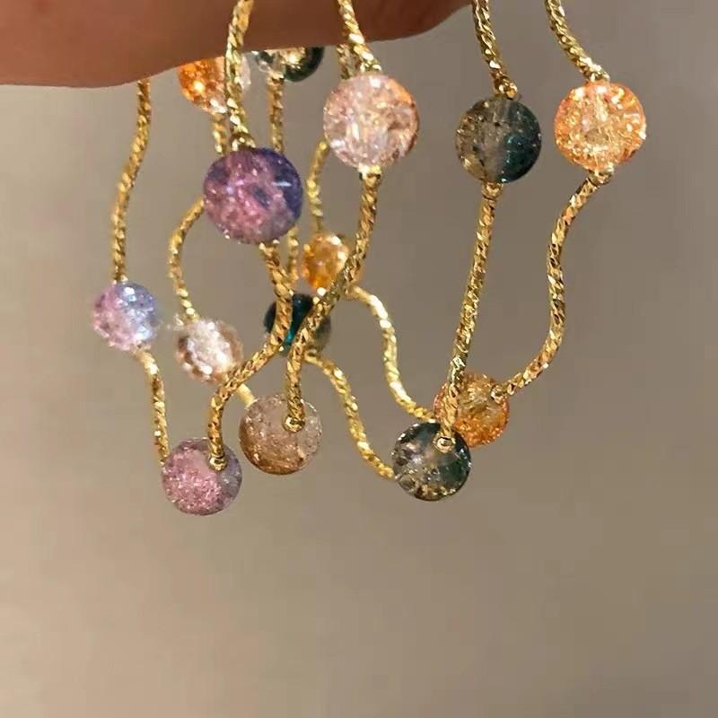 Artistic Ethnic Style Glass Bracelet For Women Featuring Vibrant Beads And Shapes Irregular