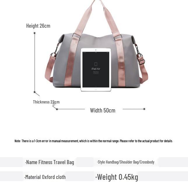 Large Capacity Gym Bag with Dry/Wet Separation for Travel and Sports