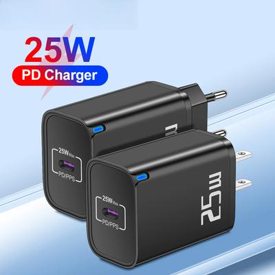 PD 25W USB C Şarj Cihazı iPhone 16 15 Pro Telefon için Hızlı Şarj Type C Şarj Cihazı Xiaomi Huawei Samsung için QC 3.0 Type C Hızlı Şarj