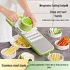 Multifunctional Stainless Steel Vegetable Grater & Slicer - Coarse & Fine Radish Shredder, Potato Peeler