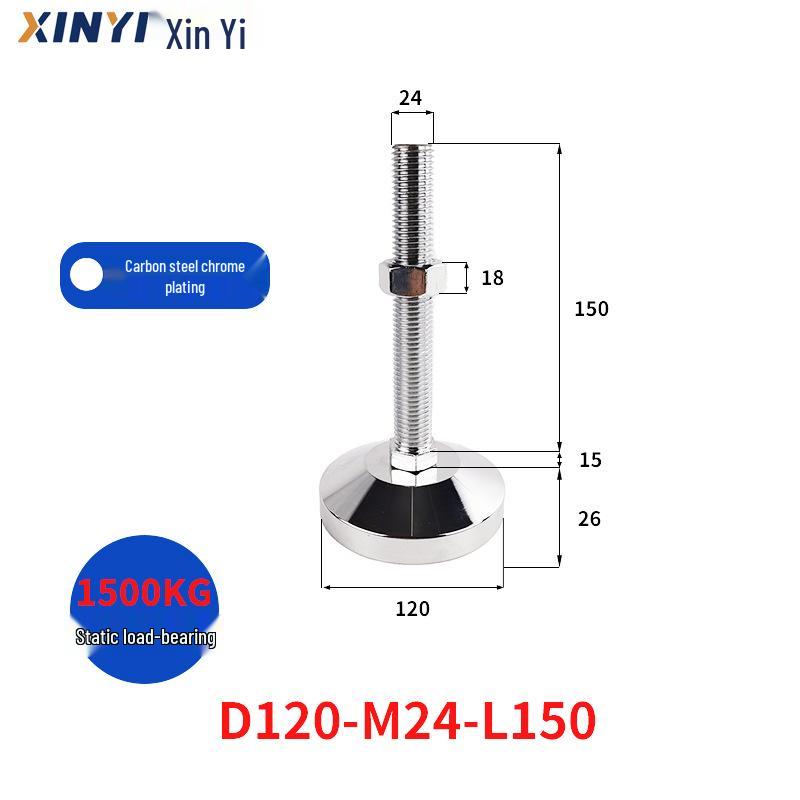 Heavy-Duty Chrome-Plated Carbon Steel Anti-Slip Support Foot