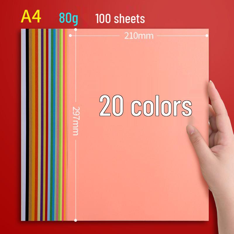 A4 Colored Printing and Origami Paper - 10 Colors