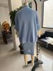 Elegant High-Neck Knit Sweater & Half Skirt Set - Autumn/Winter 2025 Collection