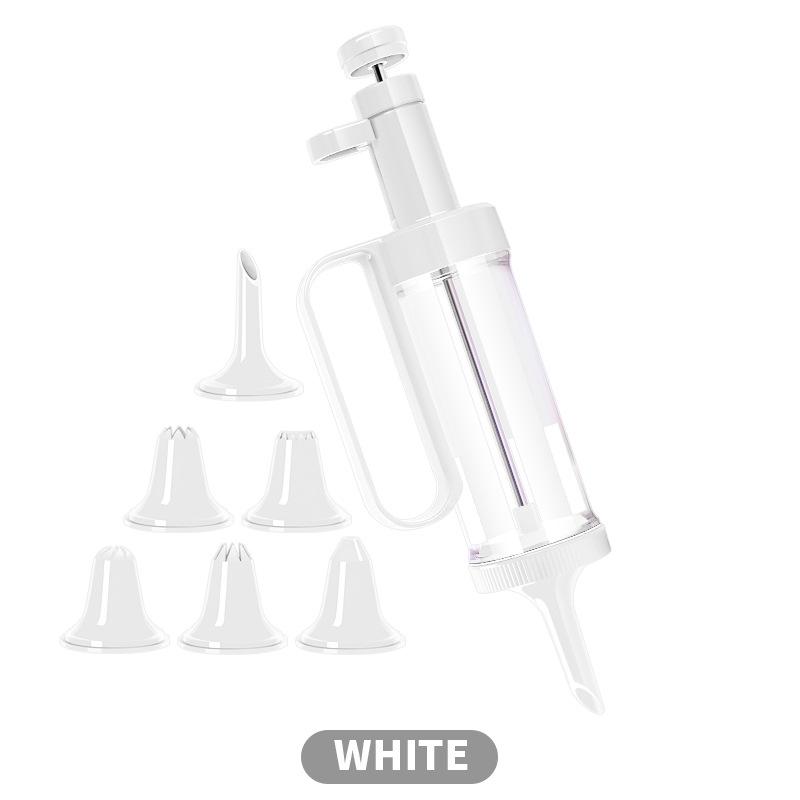 Plastic Cake Cream Decorating Gun Pastry Biscuit Syringe Flower Nozzles Set Dessert Extruder Kitchen Baking Cookie Maker Tools