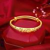 Live broadcast popular sand gold gypsy star bracelet light luxury high-end push-pull bracelet simulation gold bracelet bracelet jewelry