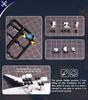 QIYUMOKE 1/400 German A380 Airplane Model Kit (6-inch Large) with Assembled Aircraft Landing Gear and Display Stand for Airbus A380 Airplane Model Kit