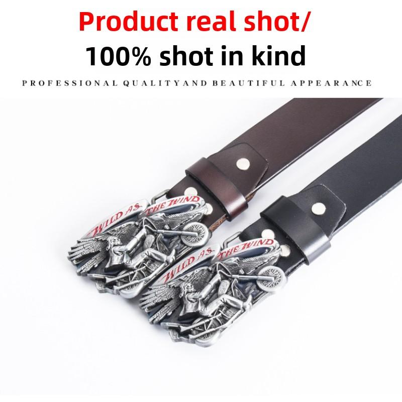 Men's and Women's Locomotives Beautiful Women's Belts Fashionable Retro Whole Real Cowhide Belts