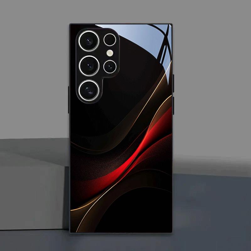 Exquisite Luxury High-end PhoneCase Glass TPU PhoneCase for Samsung Galaxy S26 S25 S24 S23 S22 S21 FE,Ultra,Plus Dropresistant