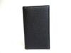Authentic BVLGARI Man Black Leather Flap BIfold Long Wallet #a897  Refurbished
