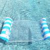 Inflatable Pool Floats Toys Adult Size, Portable Swimming Pool Chairs Ham-mock