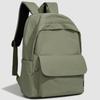 Solid Color Men's And Women's Backpack Student Large Capacity Schoolbag