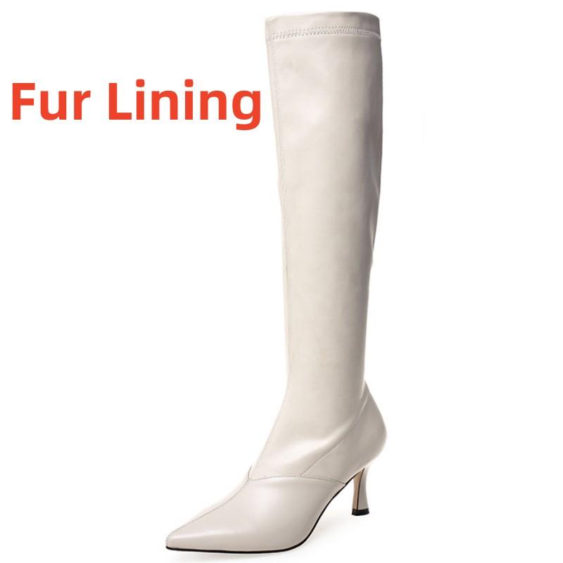 

Сапоги женские до колена из натуральной кожи сексуальные зимние сапоги челси на каблуке женские фетиш-обувь для вечеринок женские большие размеры 39