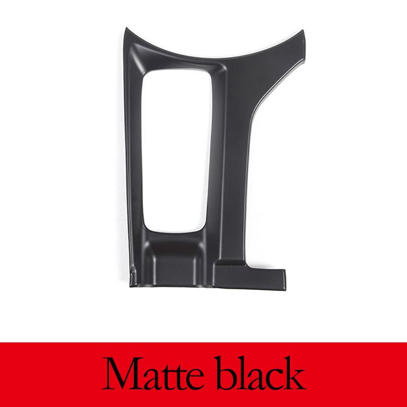 ABS Carbon Fiber/Red For Mazda MX-5 ND 2016- Car Handbrake Panel Frame Central Media Button Cover Sticker Accessories