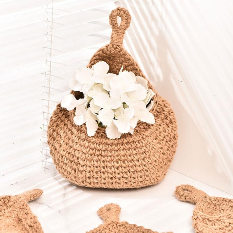 Cesto a Rete da Appendere Salvaspazio Organizzatori da Parete per Frutta Verdura Piante Contenitore per la Casa