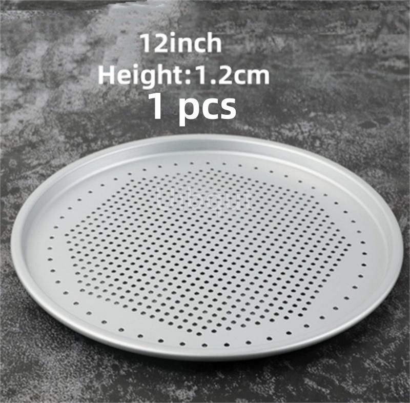 6 7 8 Inch Leaky Round Bread Aluminium Pizza Pan Pie Tray Mold Steaming Plate Cookie Cooling Net DIY Baking Gadgets And Tools