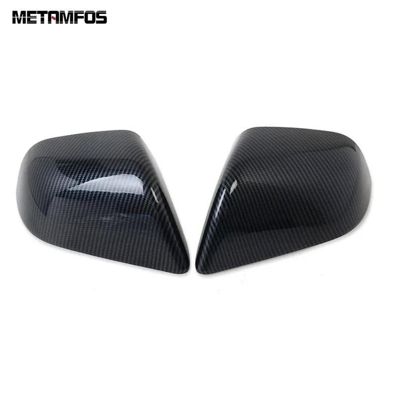 For Tesla Model 3 2017- Carbon Fiber Rearview Side View Mirror Cover Trim Protection Cap Accessories Car Styling