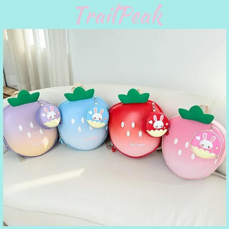Bag Strawberry School With Cartoon Style And Eva Eggshell Bag For Comfort
