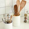 Daily Like Milky Drainable Cutlery Case S + L Set, White, 1 Set, Korean Popular Tableware