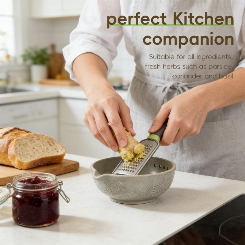 Multipurpose Resin Herb Peeler And Grater Bowl For Home Cooking Safe Handling Garlic Grater Plate