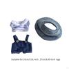 3 Pack Doll Clothing with Suspender Pants, T-Shirt, And Hat for 15-17cm Dolls