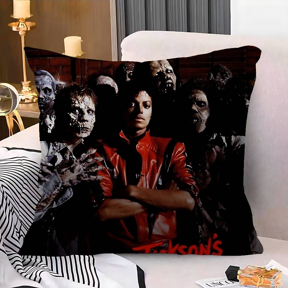 80s Pop Singer Michael Jackson Personalized Pillow Cover Kids Bedroom Wild Party Decor Pillowcase Kid Birthday Shower Gift