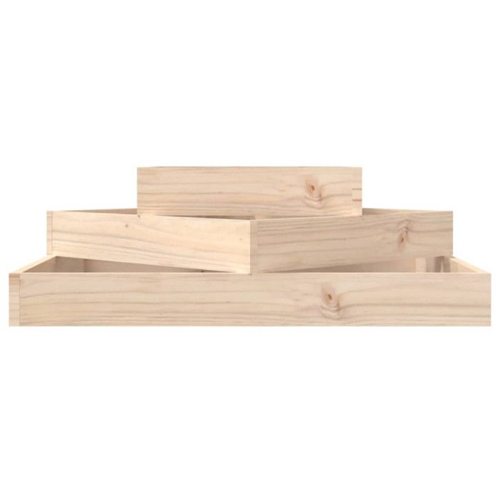VidaXL Jardinière 83x83x27 cm Bois massif de pin 823878