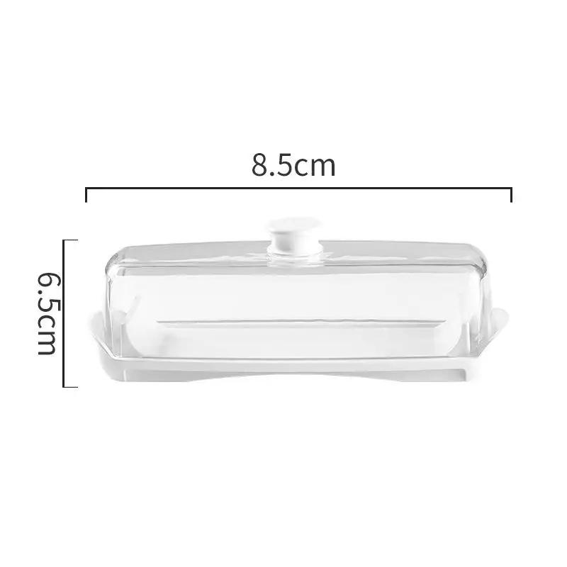 Butter Dish with Lid and Knife, Magnetic Butter Saver, Easy To Scoop, No Mess Lid, Plastic Butter Box, Dishwasher Safe