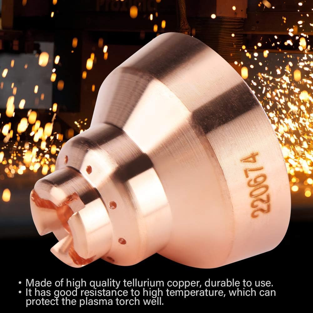 Plasma Shield Cup Cap, 5pcs Plasma Shield cap Fits for Thermal Dynamics MAX45 Cutting Torch Consumables 220674